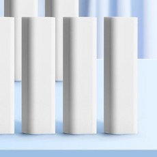 Happy Cappy 卡皮巴拉推拉橡皮擦，少屑乾淨，卡通可愛，學生專用，可替換芯, 1個, 白色【补充*装】-1个补充装