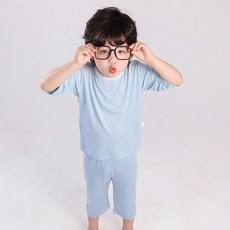 코코몽드 KC인증 아동용 시원한 냉감 찰랑 배앓이 방지 7부 실내복 상하의 세트