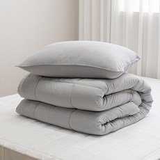 몽글몽글 이불베개세트 q 그레이 사계절 차렵이불 사계절이불세트 퀸이불