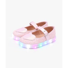 KIPHANT LED 하트 플레이크 여아 슬립온