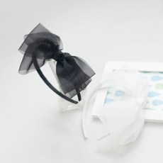 아기머리띠 돌잔치리본, 블랙