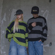 남녀공용니트 꽈배기니트 커플니트 시밀러룩
