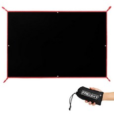 프릴락시 텐트 풋프린트 방수 캠핑 타프 내구성 있는 바닥으로 하이킹 배낭여행 해먹 해변 경험 향상, Black