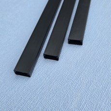 국산 사각몰딩 사각몰드 전선보호 케이블정리 3호 10개, 흑색