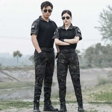 텍티컬바지 사막 전투복 상하의 세트 경비복 군인 특전사