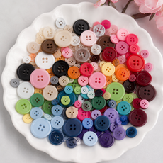 핸드메이드 부자재 파스텔&비비드 컬러 단추 30MM, 오랜지색, 2개