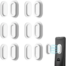 6팩 마그네틱 리모컨 홀더 업그레이드된 실리콘 벽걸이 TV 팬 에어컨 자가 접착, 02 하얀색