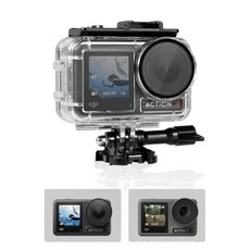 DJI ACTION 4 運動相機防水殼，水下攝影保護罩，潛水防護配件, 白色, 5個