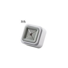 日式創意壁掛式塑料免打孔毛巾架 廚房抹布掛鉤, 1個, 灰色, 灰色