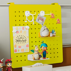 루체트리 타공판 철제 페그보드 옐로우 중 BD802 037 벽걸이 수납 벽면정리