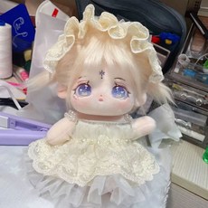 20cm 인형 드레스 솜인형 선물 솜인형옷 피규어 키트 드레스업 솜깅이 봉제 아이돌, 20cm 스켈리턴 없음, 염소자리+DIY도구+출생증명서