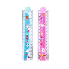 기프트마켓 고급 학용품 30CM 접이식 자 접이식자 플라스틱 문구자 캐릭터 도형자 직선자 학원 선물 사은품 필수 추천