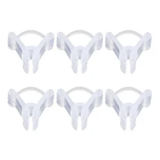 25-200개 식물 접목 클립 플라스틱 원예 도구 오이 가지 수박용 둥근 입 평평한 낙하 클램프, 02 White, 02 25pcs