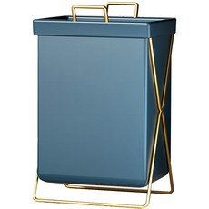 제이케이 다용도 빨래 장난감 정리 수거함, 골드블루 오픈형, 1개