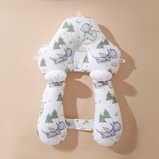 防驚跳嬰兒定型枕頭防偏頭0-6個月-1歲新生兒寶寶側睡安撫定型枕, 龍娃萌萌