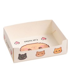 一次性拋棄式貓砂盆：外出便攜折疊貓砂盆，露營旅行貓砂好幫手, 1個, 【像素貓】拋棄式貓砂盆, 像素貓