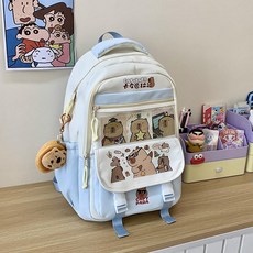 카피바라 초등가방 백팩 중학생 귀여운 배낭 학교 초등 인형 카피바라가방 키링 예비 책가방