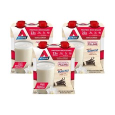 앳킨스 바닐라 크림 단백질 쉐이크 500ml 12팩, 1개