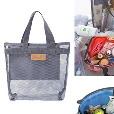 메쉬 망사 그물 휴가 여행 해변 물놀이 방수 수영 목욕 비치백 가방 4color M10861, 상세페이지 참조