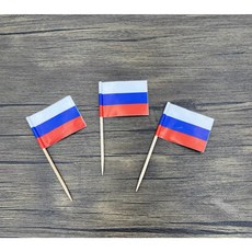 [100개] 러시아 이쑤시개 디저트 토퍼 피자 파티 뷔페용 음식 라벨 차cuterie 보드용 치즈 라벨 애피타이저용 깃발 이쑤시개 음식 표지판 및 특별 장식, 100개