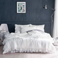 Sharpbedding 浪漫荷葉邊嫁妝薄被組