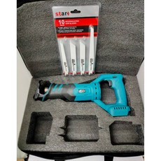 JJ 恭智 往復鋸 鋰電無刷往復鋸套裝含鋸片與收納袋, 1個, JJ旋轉大功率往復鋸 單機+鋸條組+提袋