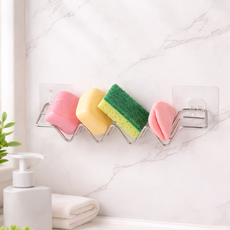 위들리 공중부양 수세미 거치대 W 비누 받침대, 1개, 스테인리스