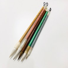 채색붓 민화붓 선긋기 바림용 붓글씨연습 채색필 수묵화 양문붓 5개 문인화 세트, 5종, 1개