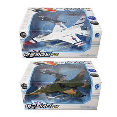 완구 NEW이글파이터 F16 사운드제트기 풀백기능, 화이트, 1개
