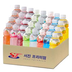 (서진프리미엄) 모구모구 8종혼합(복숭아+리치+포도+멜론+요거트+딸기+블랙커런트+파인애플) 320mlx32ea, 320ml
