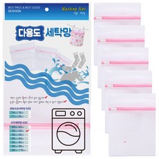 넓은 세탁망 40X50cm, 화이트, 5개