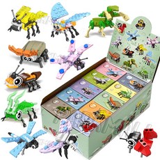 52048 곤충 미니 조립블럭 10종세트 (나노블럭 곤충블럭 미니블록 곤충블록), 1개