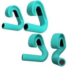 턱걸이 손잡이 풀업 헬스장 가정용 걸이형, 블루 후크형 핸들 2개 세트, 1개, 1g