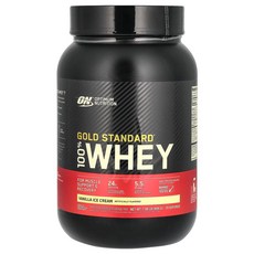 옵티멈뉴트리션 Gold Standard 100% Whey 바닐라 아이스크림 907g(2lb), 1개, 907g