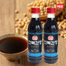 해표가 저염 전복간장 명절선물 답례품 보험판촉, 1개, 500ml