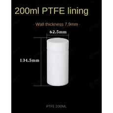 PPL PTFE 안감 열수 합성 반응기 베셀 25ml50ml100ml150ml200ml, 01 CHINA, 06 200ml, 1개