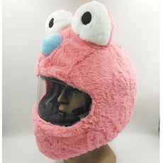 라이더 핫템23종 오토바이헬멧커버 탑박스 하이바, 빅아이 핑크