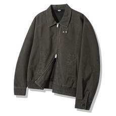 매장정품 트릴리온 TRILLION 워시드 크롭 코튼 자켓_차콜 TRSJP02CH 189227