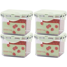 락앤락 비스프리 스테커블 정사각 밀폐용기 680ml, 단품, 4개