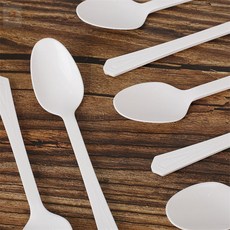 하디컬렉션 수저 10개입 백색 다회용플라스틱숟가락