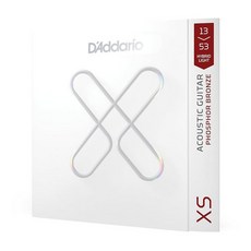 D'Addario 어쿠스틱 기타 스트링 XS 인청동 코팅 XSAPB11553 맞춤형 라이트 플러스 게이지 11.5-53 6스트링 세트 1팩, 1개입, 하이브리드 라이트, 13-53