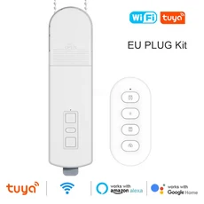 Manhot Tuya 스마트 라이프 WiFi 모터 전동 체인 롤러 블라인드 셰이드 앱 알렉사/구글 홈 호환, 02 EU PLUG KIT