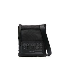 베르사체진쿠튀르 로고 장식 지퍼 숄더 백