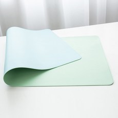 양면 테이블 책상 매트 마우스패드 테이블 식탁 매트, 블루+연두 양면매트 블루+연두 양면매트
