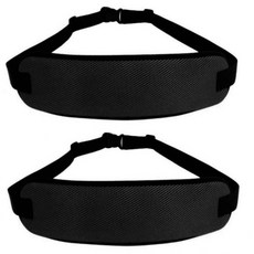DLi 휠체어안전벨트 휠체어안전띠 블랙 (통기정 좋은 메쉬 부드러운착용감), 2개, MK-148BK