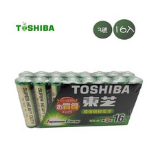 東芝Toshiba 3號16入 碳鋅電池 綠色 電池, 1個