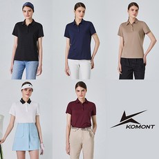 팜스프링스 코몽트 여성 요꼬 배색카라 티셔츠 5종 택1