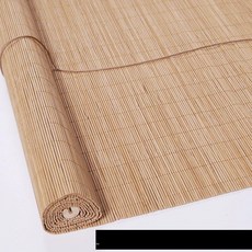 대나무 카페용 가림막 천연소재 가리개 통풍용 업소용, A형 후크식 탄화색 굵은 고차광 불방부