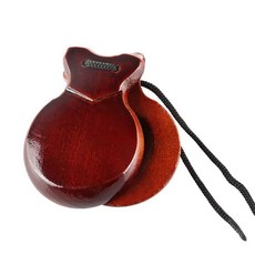 캐스터네츠악기 스페인전통타악기 멕시코수제나무 캐스터 한손연주악기, 1개, 상세페이지 참고