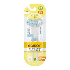 EDISON 波力救援小英雄 SKATER 迪士尼 左手 右手 兒童立體學習筷 冰雪奇緣 輔助筷 訓練筷 愛迪生 收納盒, 1個, 可拆洗-大象 / 2056